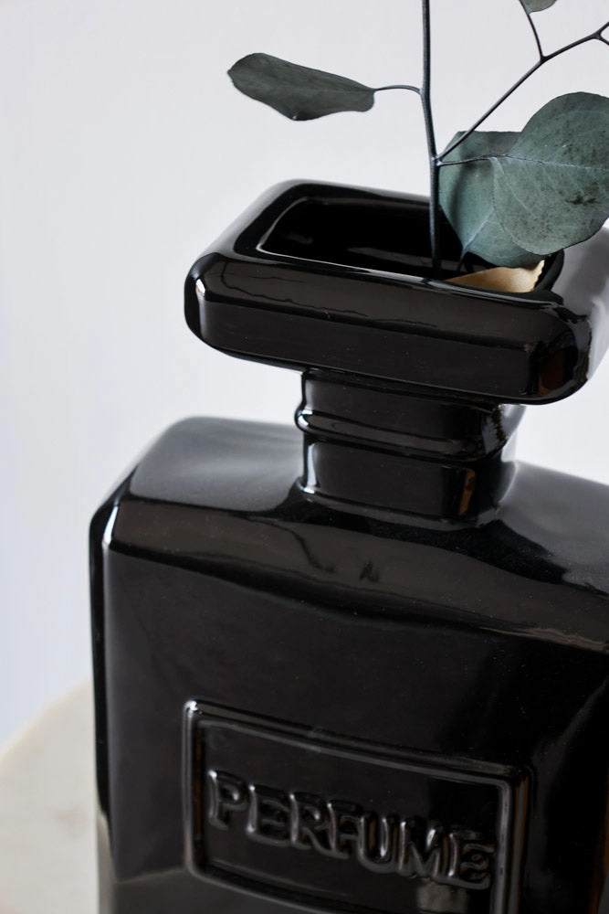 Black Perfume Bottle Vase