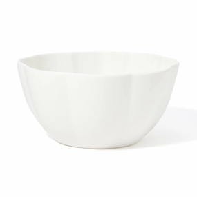 Blanche Bowl L Flower  Whitehand-painted ceramic bowl