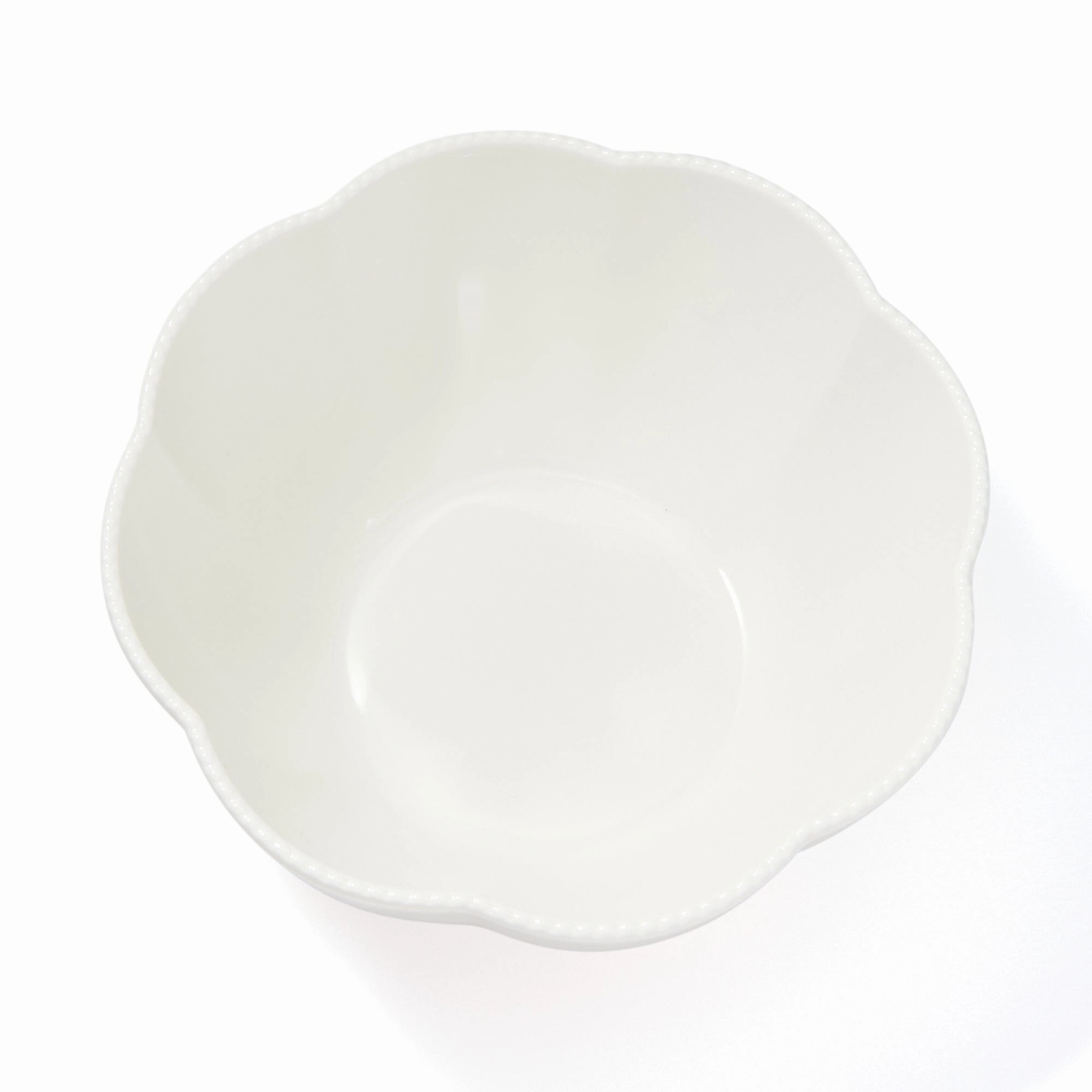 Blanche Bowl L Flower  White