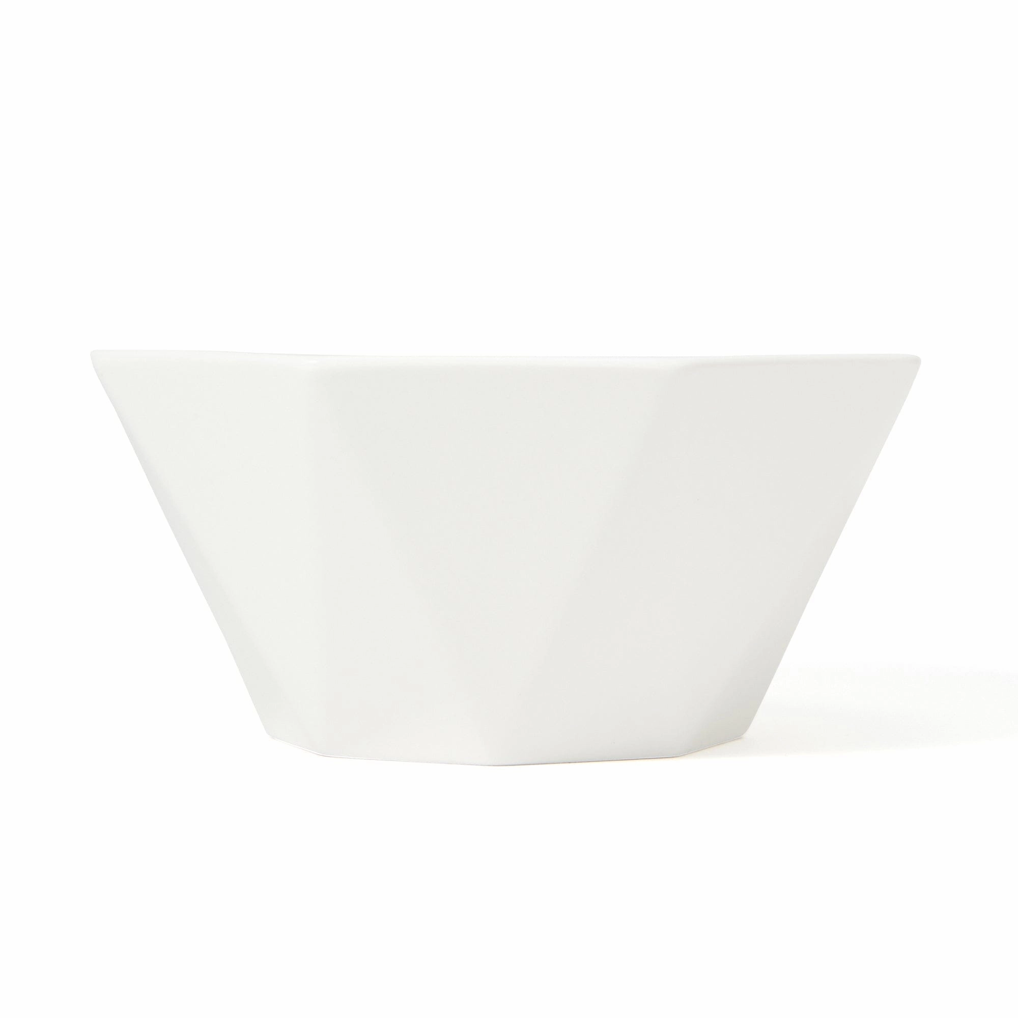 Blanche Bowl L Octagon  White