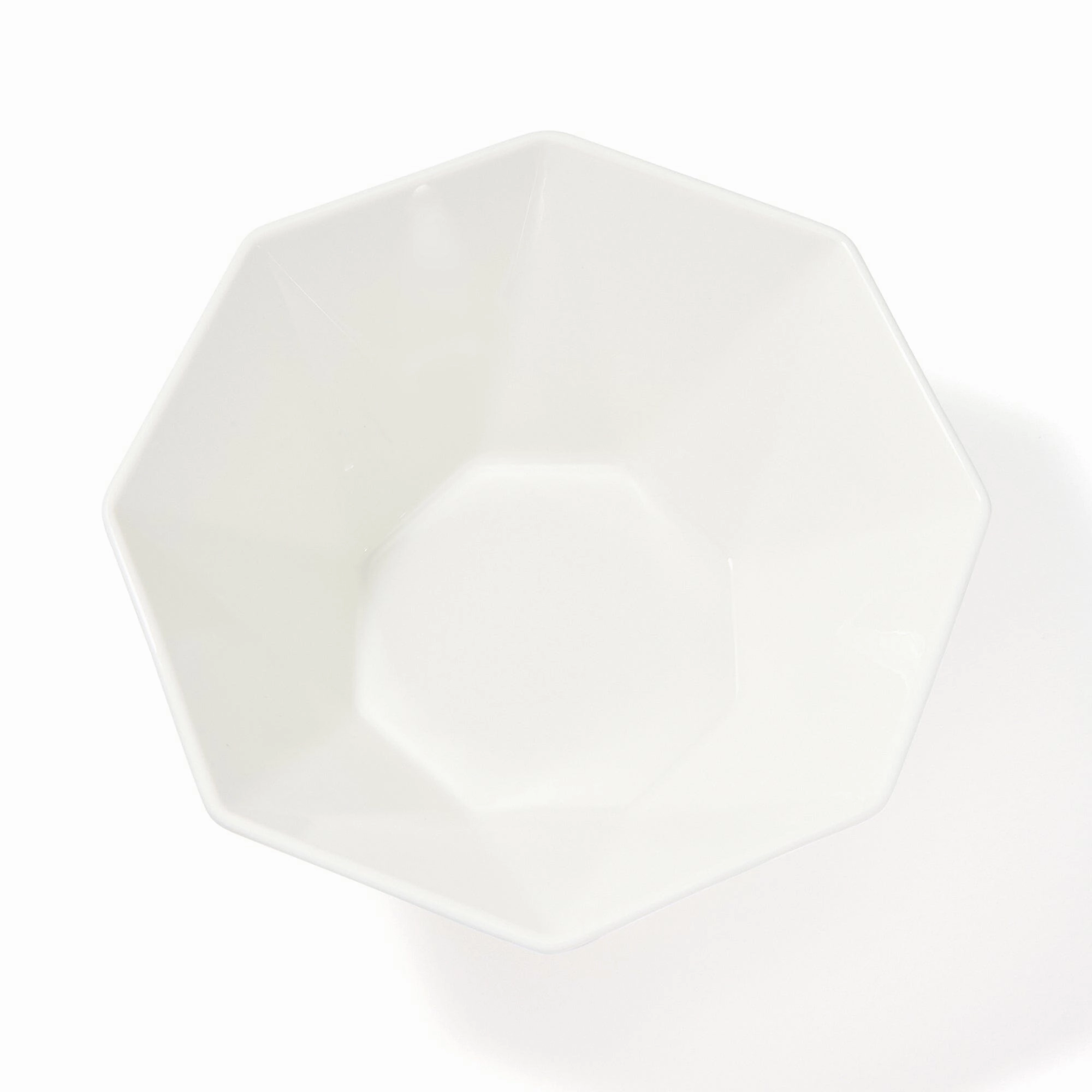 Blanche Bowl L Octagon  White