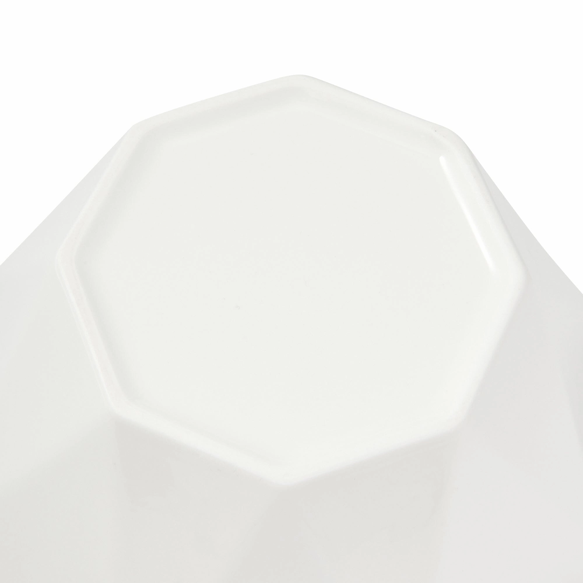 Blanche Bowl L Octagon  White