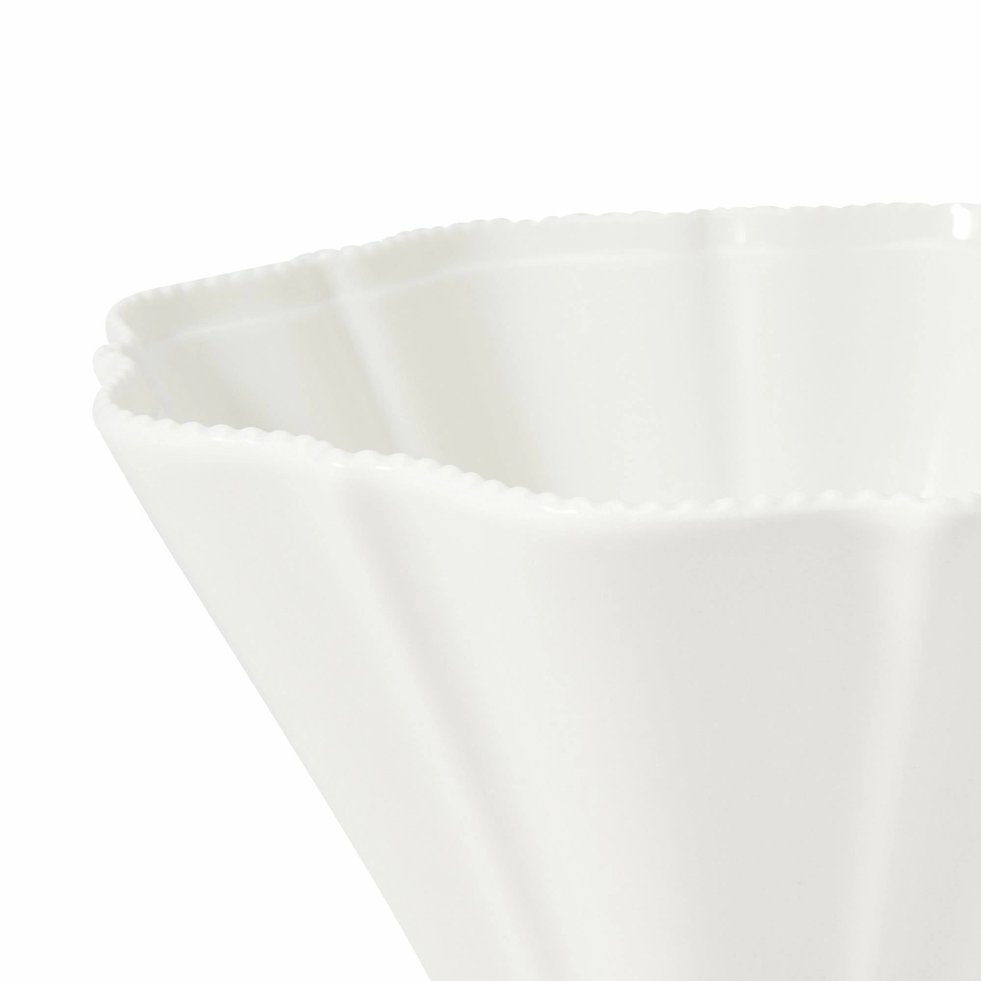 Blanche Bowl L Wave  White
