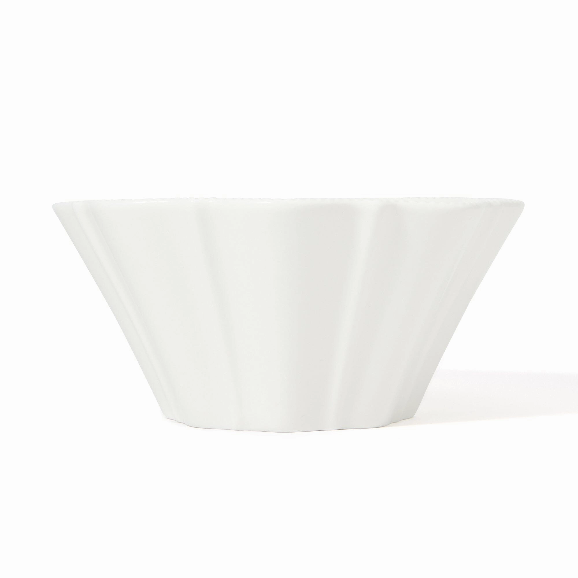 Blanche Bowl L Wave  White