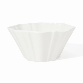 Blanche Bowl L Wave  Whitehand-painted ceramic bowl