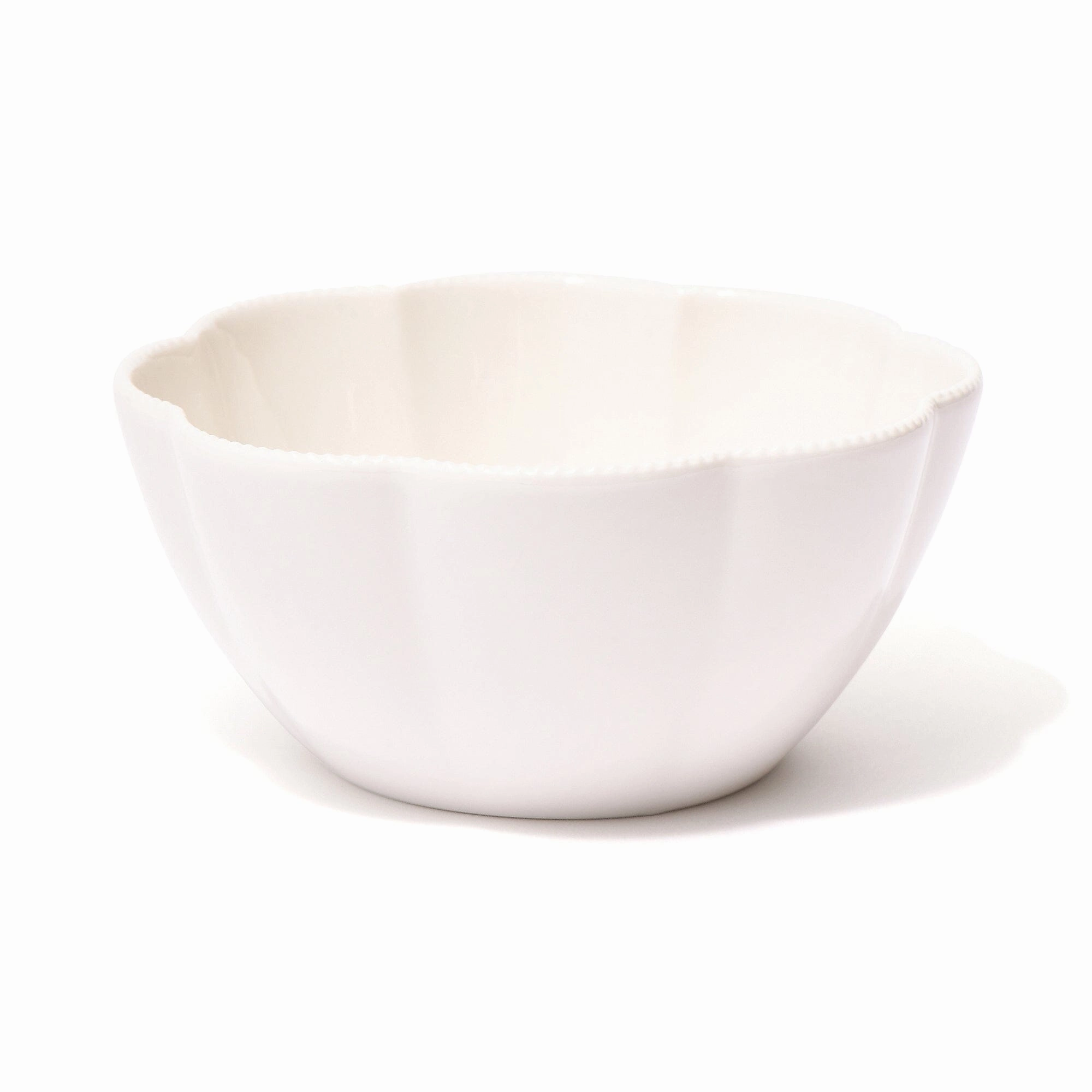 Blanche Bowl Medium Flower Whitehand-painted ceramic bowl
