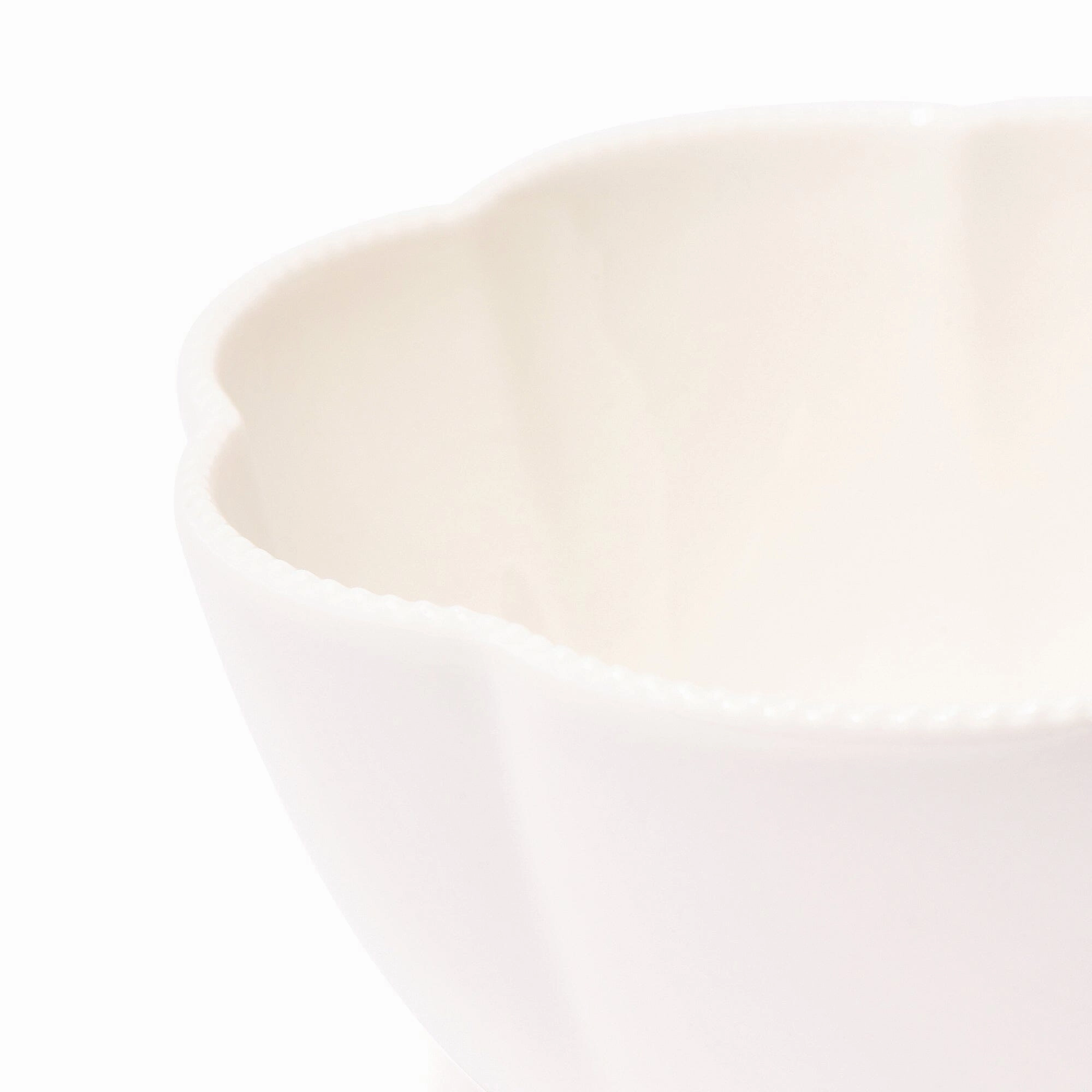 Blanche Bowl Medium Flower White