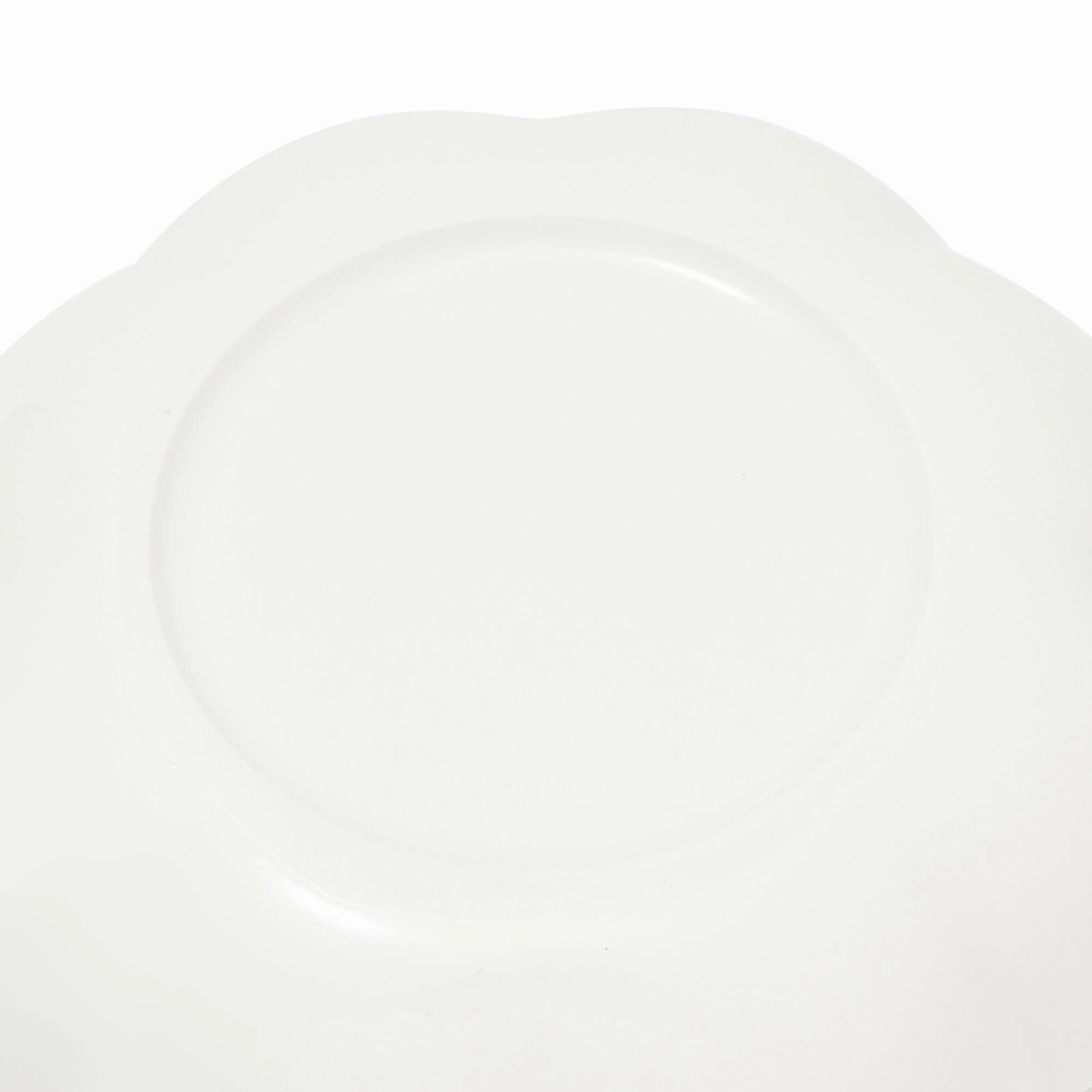 Blanche Deep Plate M Flower  White