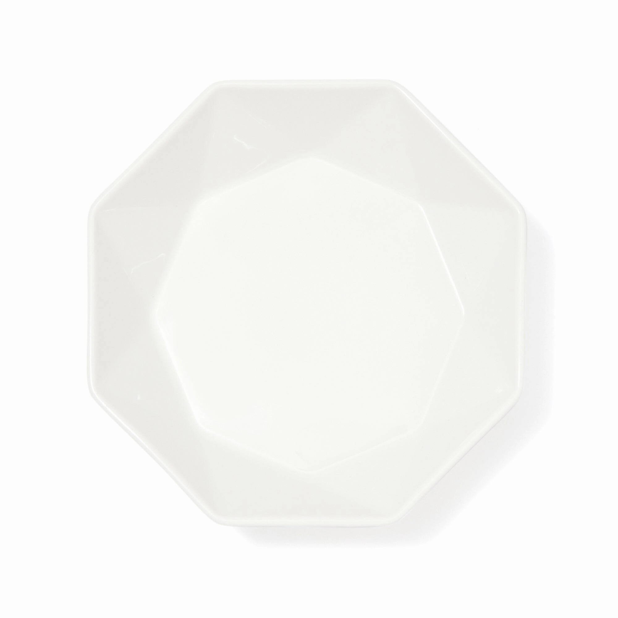 Blanche Deep Plate S Octagon Whitehand-painted ceramic bowl