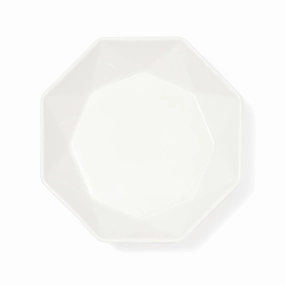 Blanche Deep Plate S Octagon Whitehand-painted ceramic bowl