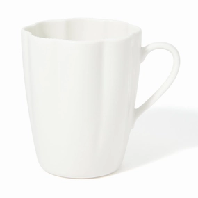 Blanche Mug Flower  Whiteglass cups ,personalized mugs 