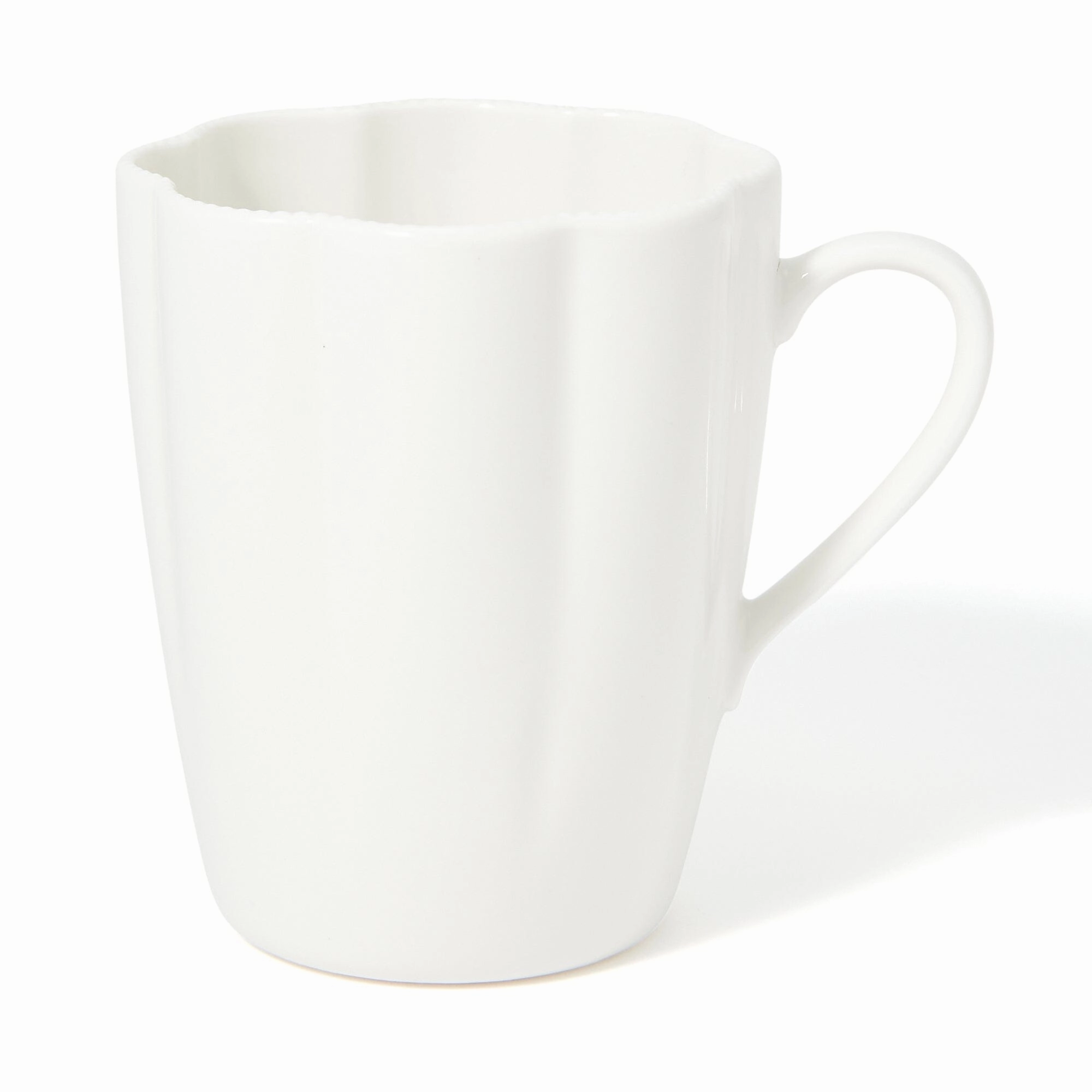 Blanche Mug Flower  Whiteglass cups ,personalized mugs 