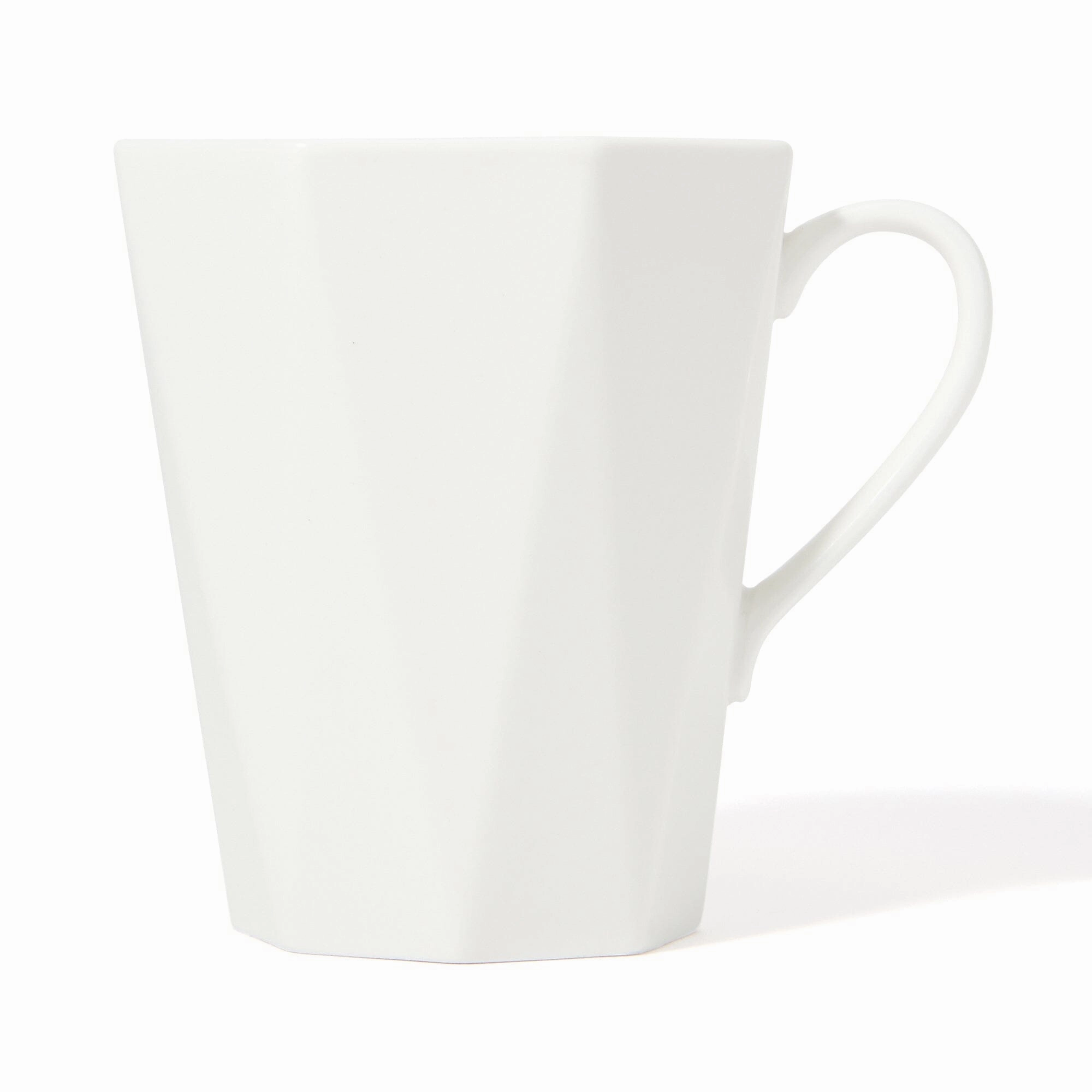 Blanche Mug Octagon  White