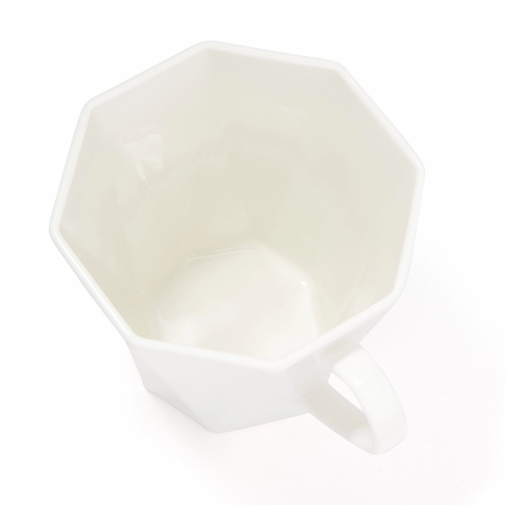 Blanche Mug Octagon  White