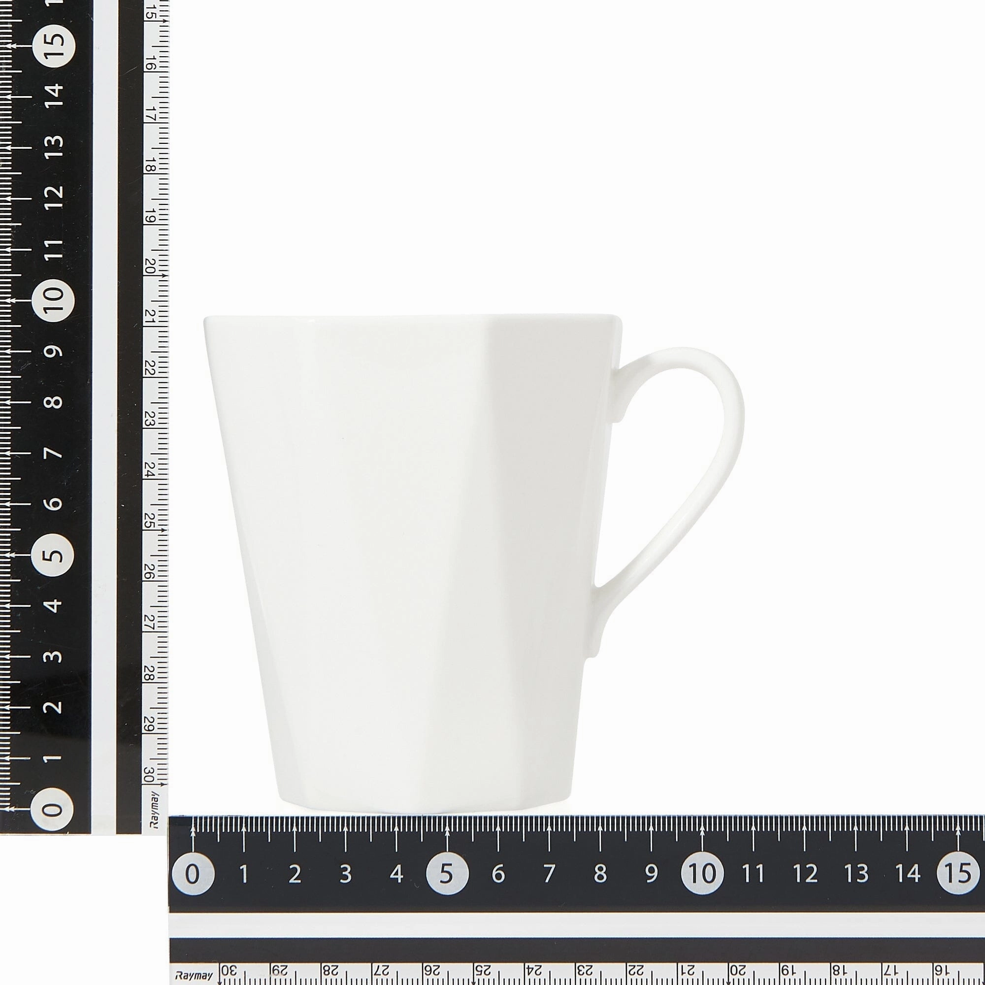 Blanche Mug Octagon  White