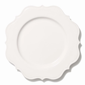 Blanche Plate Large Wave  Whitehand-painted ceramic bowl