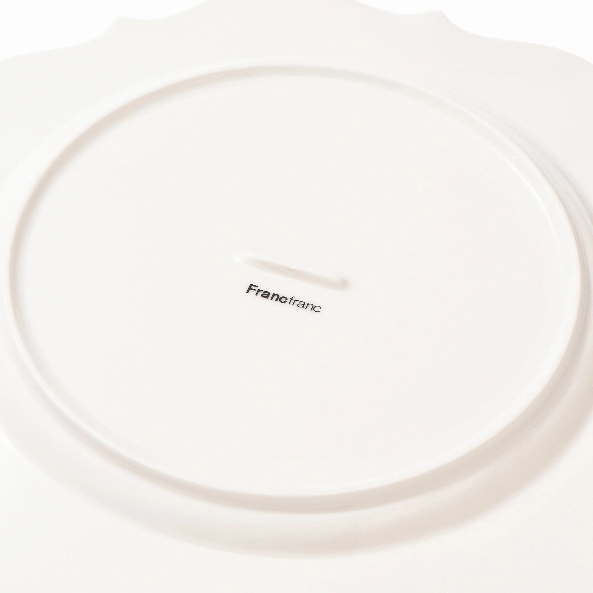 Blanche Plate Large Wave  White