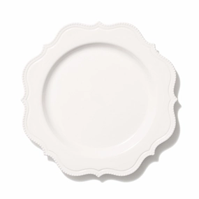 Blanche Plate M Wave Whitehand-painted ceramic bowl