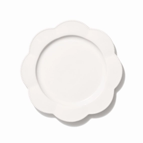 Blanche Plate S Flower Whitehand-painted ceramic bowl