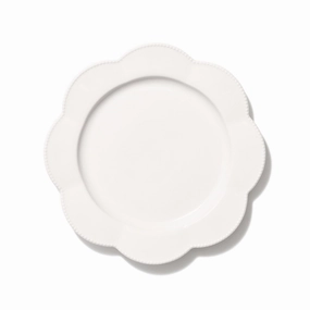 Blanche Plate Small Flower  Whitehand-painted ceramic bowl