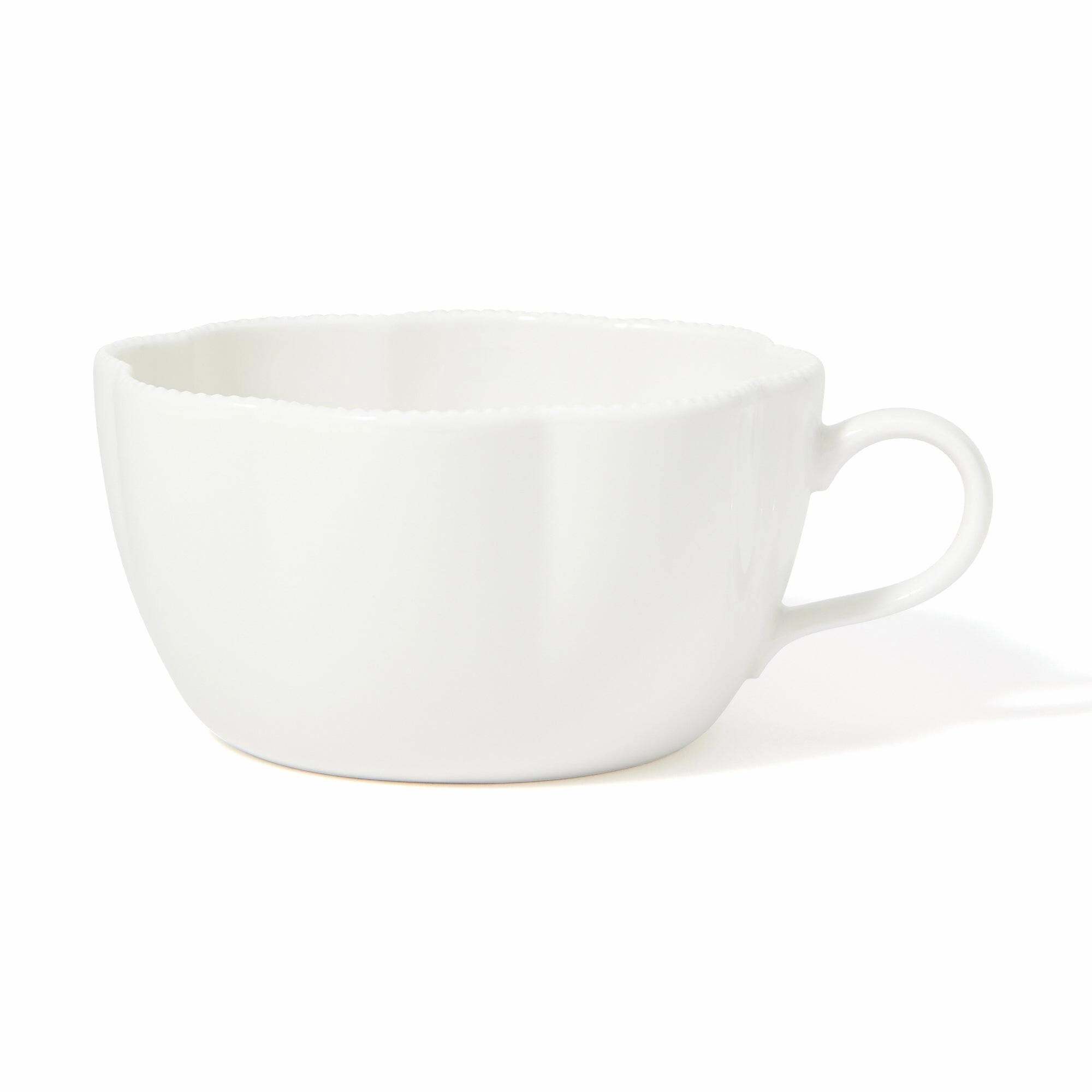 Blanche Soup Cup Flower  Whiteglass cups ,personalized mugs 