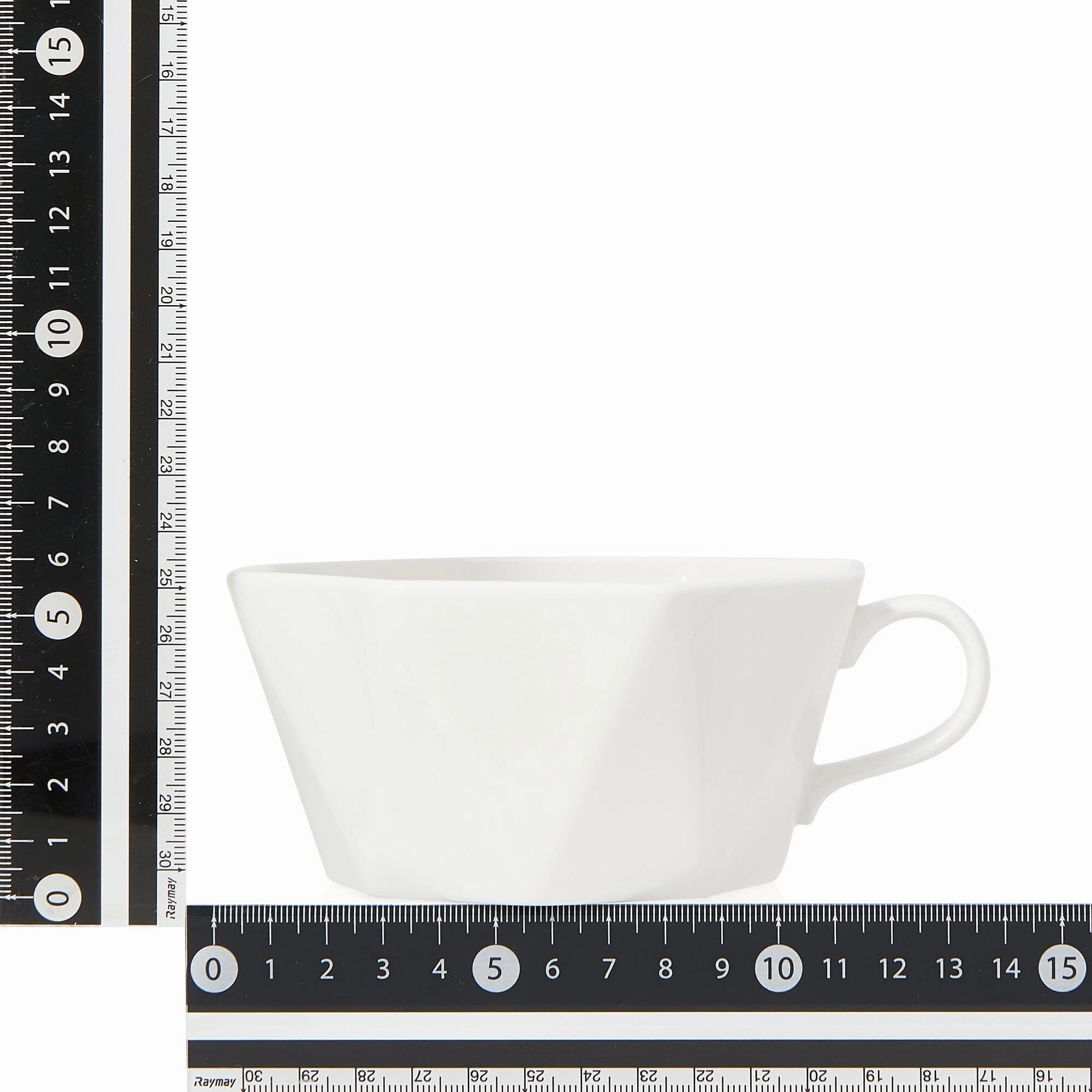 Blanche Soup Cup Octagon  White