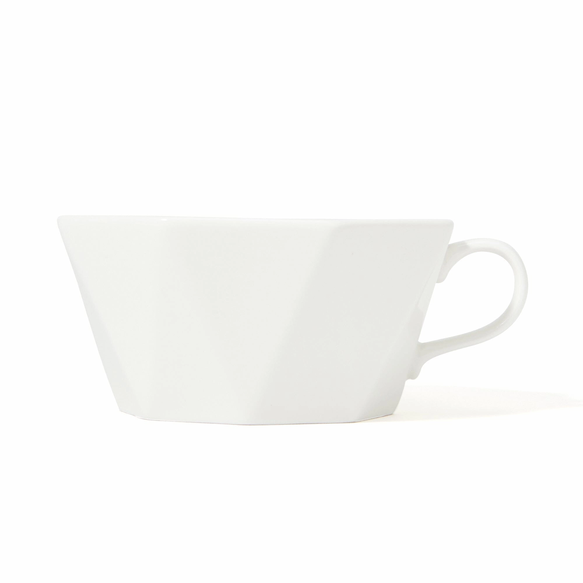 Blanche Soup Cup Octagon  White