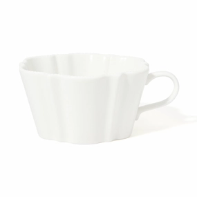 Blanche Soup Cup Wave  Whiteglass cups ,personalized mugs 
