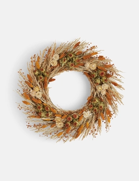 Bleached Oats, Dijon, and Florals Preserved Wreathhome decor ,wall decor 