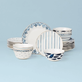 Blue Bay 24-Piece Dinnerware Setmodern kitchen decor ,kitchen dinner set ,dinnerware 