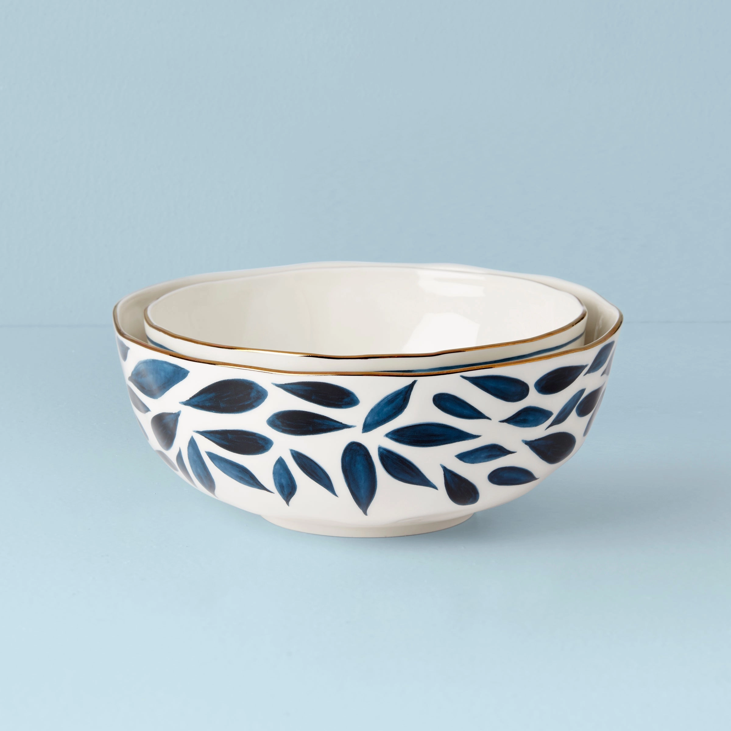 Blue Bay 2-Piece Nesting Bowl Setmodern kitchen decor ,kitchen dinner set ,dinnerware 