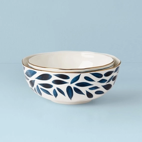 Blue Bay 2-Piece Nesting Bowl Setmodern kitchen decor ,kitchen dinner set ,dinnerware 