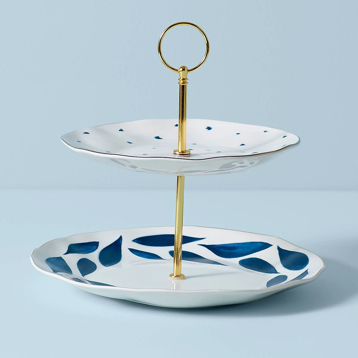 Blue Bay 2-Tiered Serversummer decor ,outdoor summer decor 