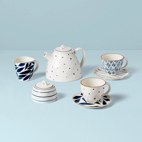 Blue Bay 9-Piece Tea Setmodern kitchen decor ,kitchen dinner set ,dinnerware 