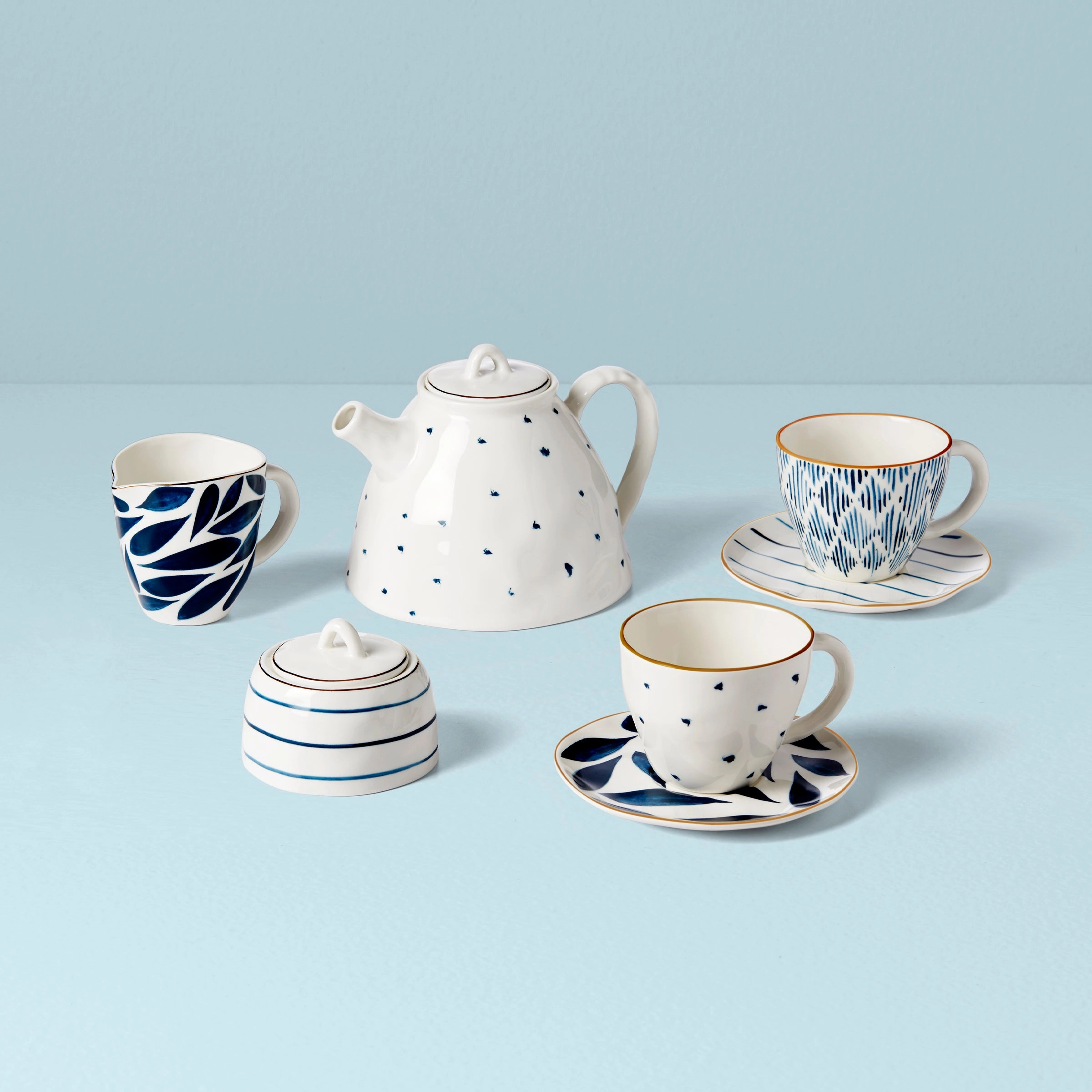 Blue Bay 9-Piece Tea Setmodern kitchen decor ,kitchen dinner set ,dinnerware 