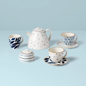 Blue Bay 9-Piece Tea Setglass cups ,personalized mugs 