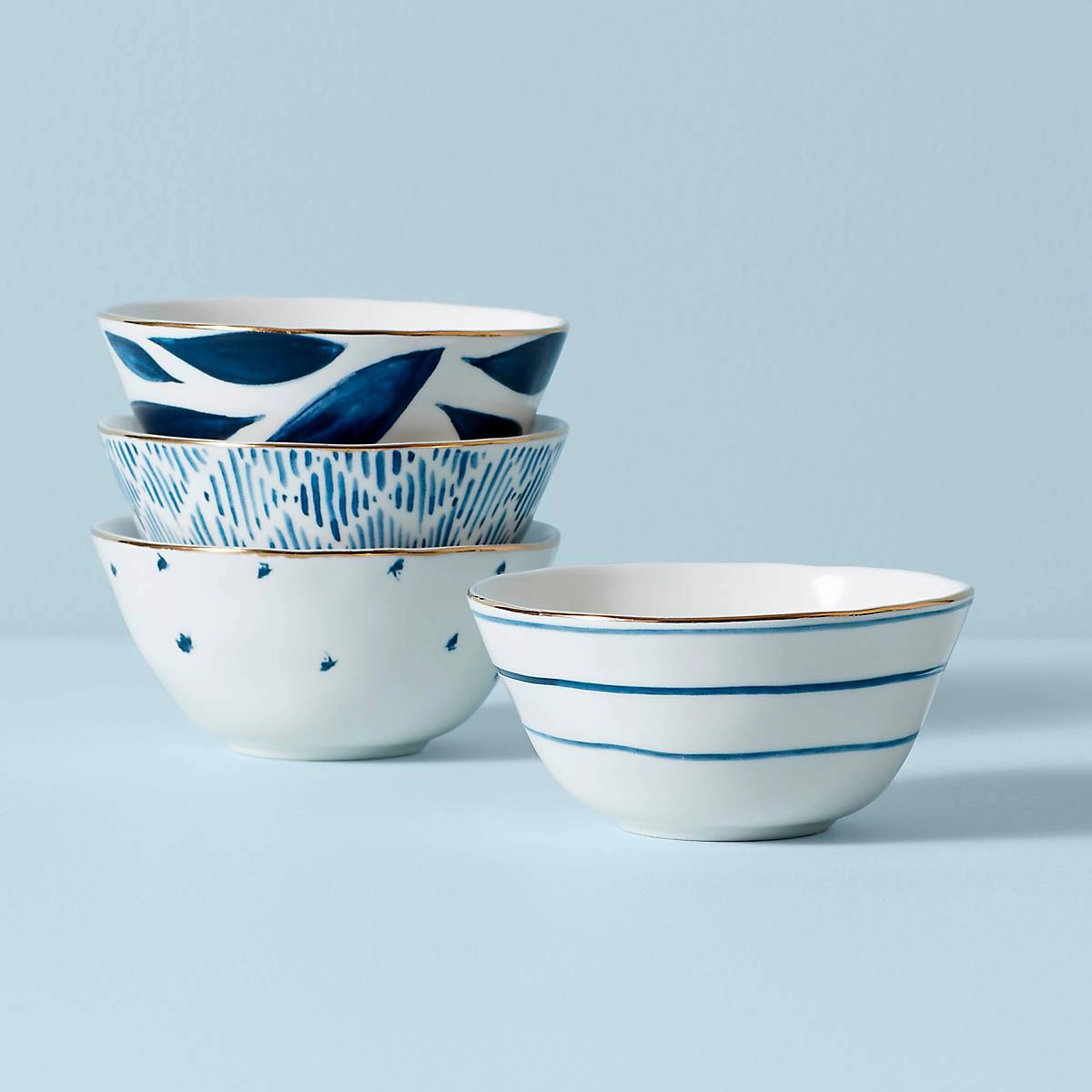 Blue Bay Dessert Bowls - Set of 4summer decor ,outdoor summer decor 