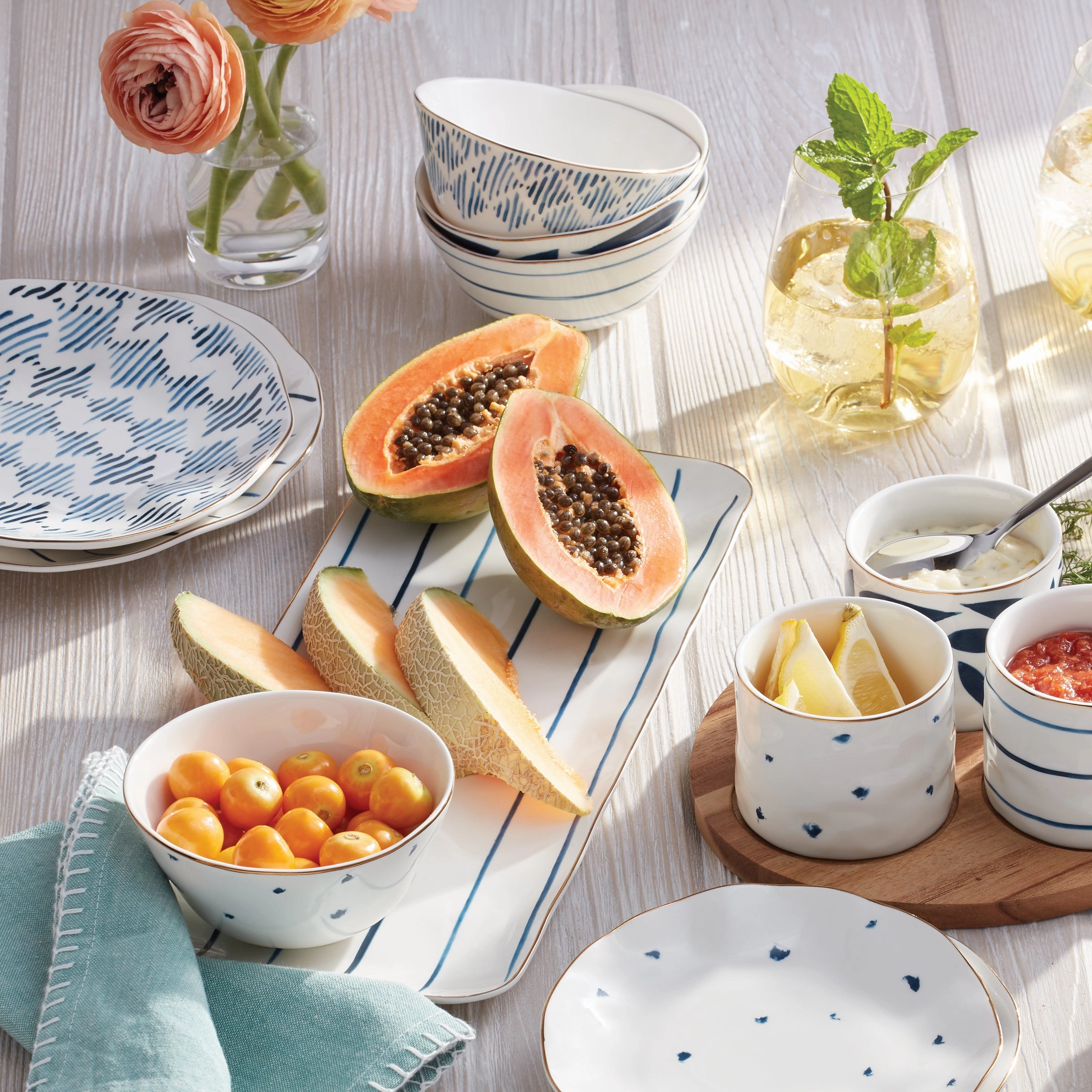 Blue Bay Dessert Bowls - Set of 4
