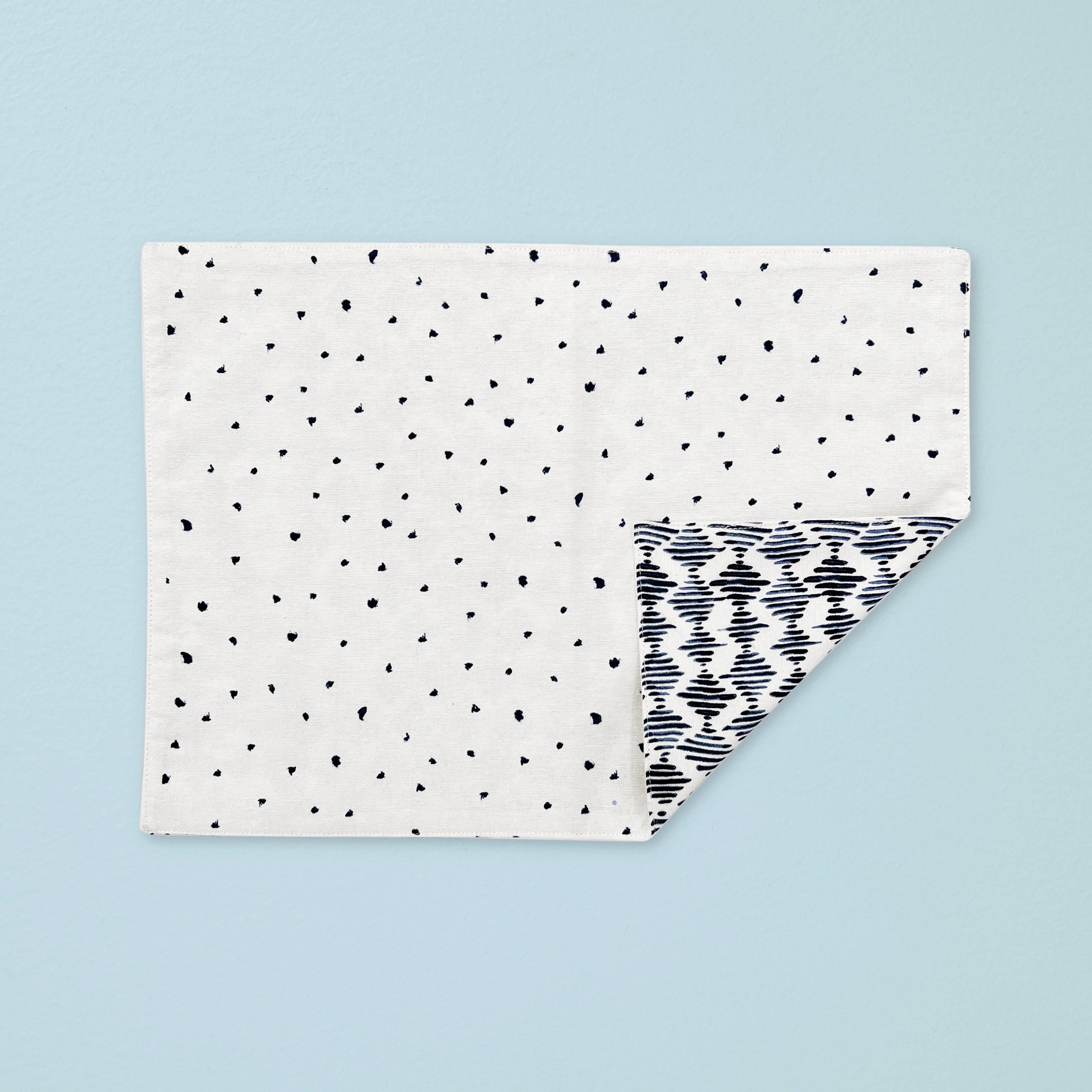 Blue Bay Diamond/Dot Reversible Placematsummer decor ,outdoor summer decor 