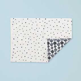 Blue Bay Diamond/Dot Reversible Placematsummer decor ,outdoor summer decor 