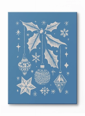 Blue Christmas, Canvasindoor decorative canvas print