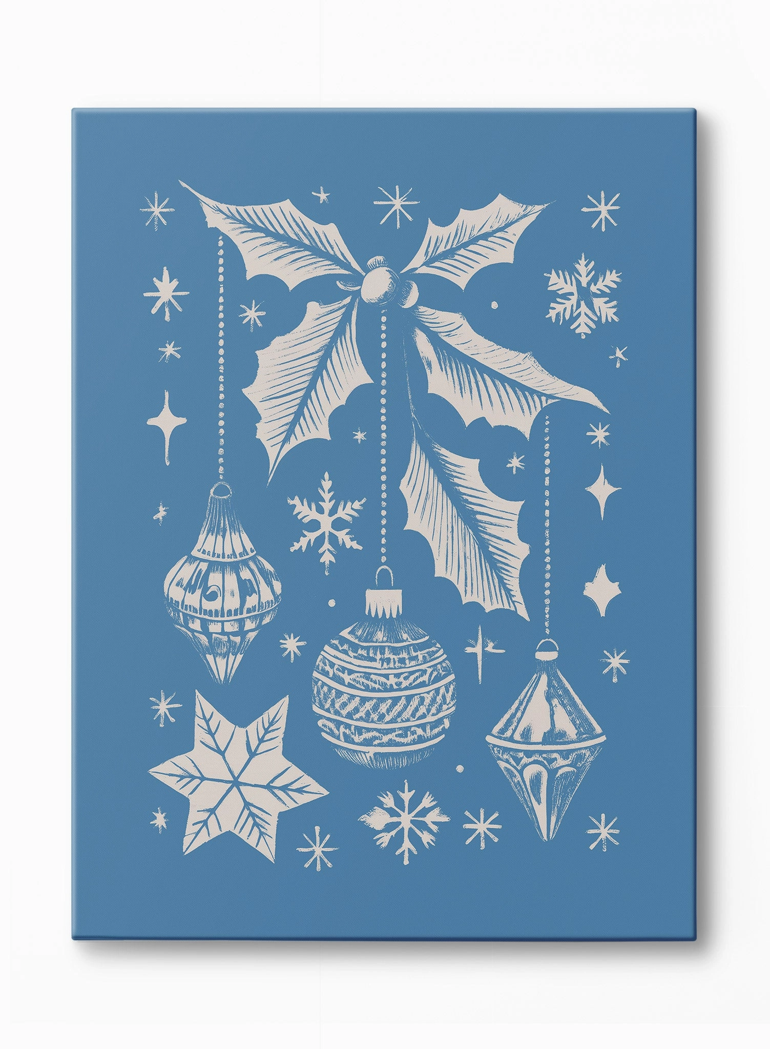 Blue Christmas, Canvasindoor decorative canvas print