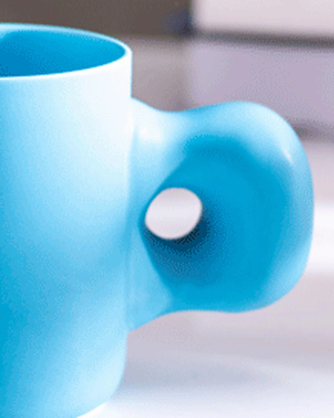 Blue Doughnut Coffee Mug