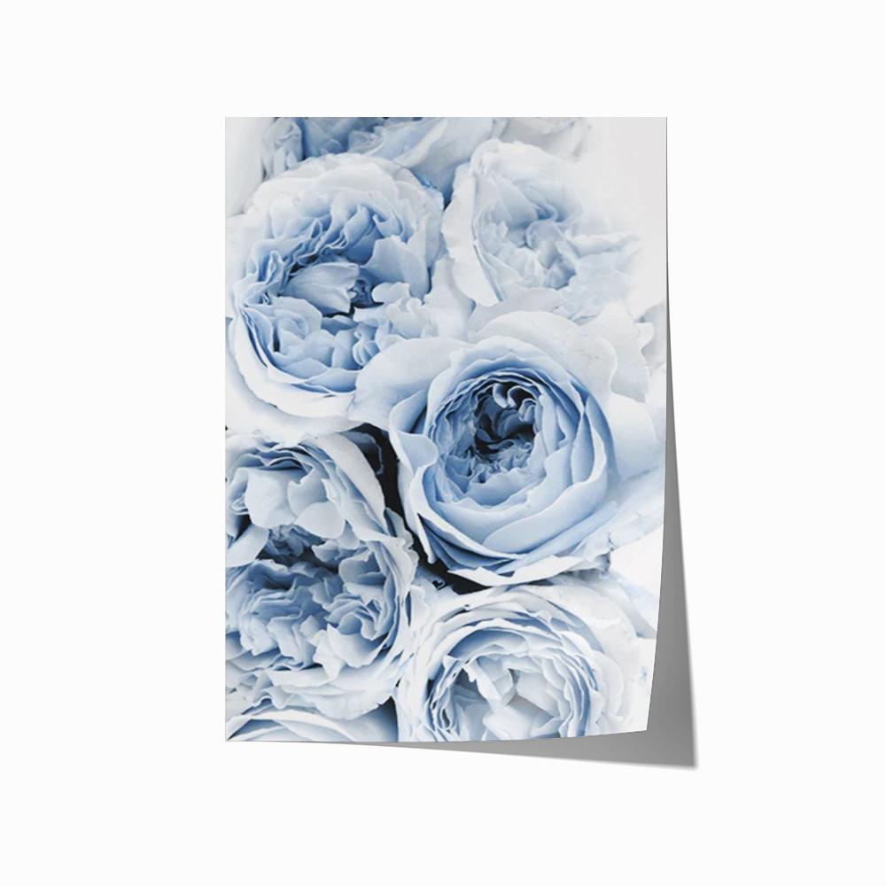 Blue Flowers Print