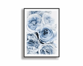 Blue Flowers Printnordic style wall decor