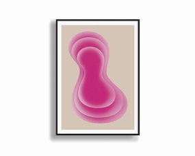 Blush Dawn - Gradient Printmodern abstract painting decor