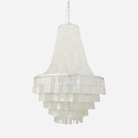Boho Shell Tiered Chandelierrustic chandelier,bedroom chandelier 