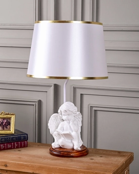 Book Reading Angel Cherub Table Lampmodern wall lamp,smart wall lamp