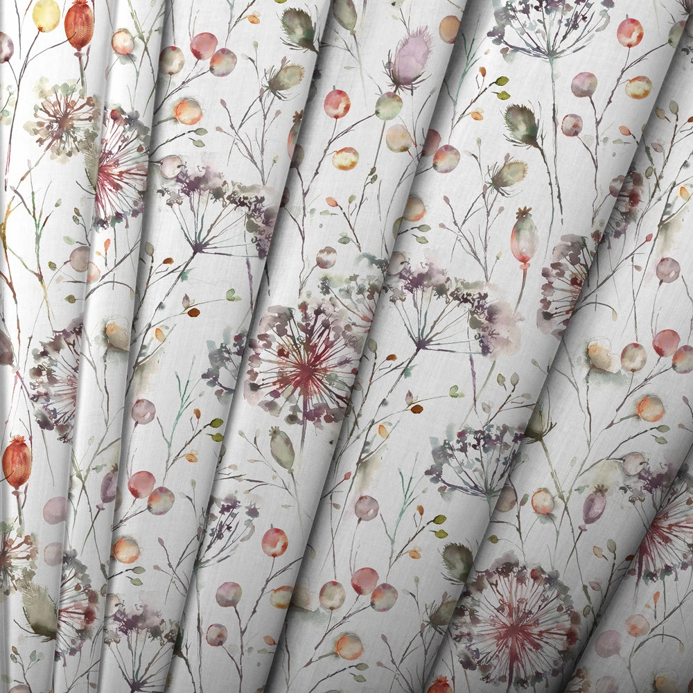 Boronia Ann Printed Made to Measure Curtains Boysenberry