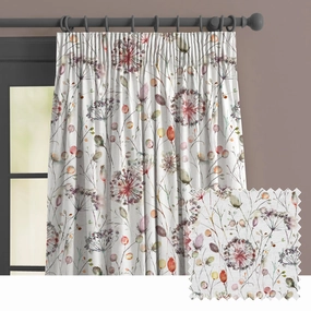 Boronia Ann Printed Made to Measure Curtains Boysenberrybedding sets ,throw blankets 